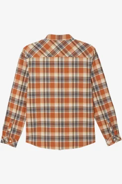 O’Neill Shirts & Flannels<WINSLOW PLAID FLANNEL LONG SLEEVE SHIRT