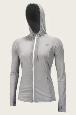 Women O’Neill Uv Protection Rash Guards<WOMEN'S BLUEPRINT L/S FRONT ZIP SUN HOODIE