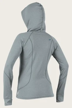 Women O’Neill Uv Protection Rash Guards<WOMEN'S HYBRID L/S FULL ZIP SUN HOODIE