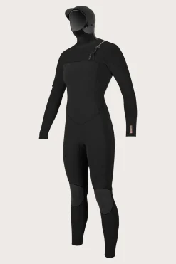 Women O’Neill Full Suits<WOMEN'S HYPERFREAK 5/4MM CHEST ZIP FULL WETSUIT W/ HOOD