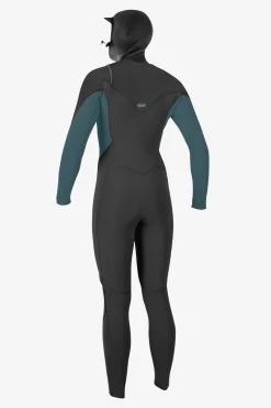 Women O’Neill Full Suits<WOMEN'S HYPERFREAK 5/4+MM CHEST ZIP FULL WETSUIT W/ HOOD
