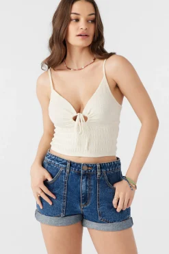 Women O’Neill Tops<YULIANA KNIT CROP TANK TOP