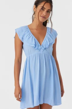 Women O’Neill Dresses<ZAINA SOLID SHORT DRESS
